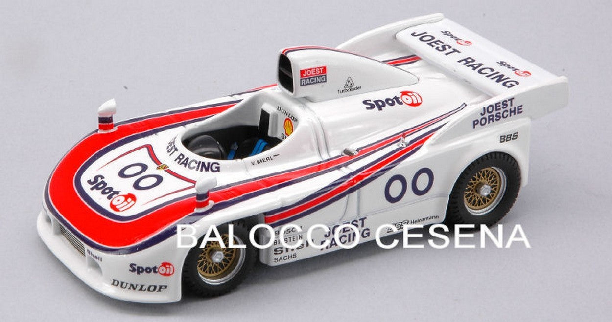 MODELLINO IN SCALA COMPATIBILE CON PORSCHE 908/4 N.00 DNF INTERSERIE MOST 1981 V.MERL 1:43 BEST MODEL BT9347