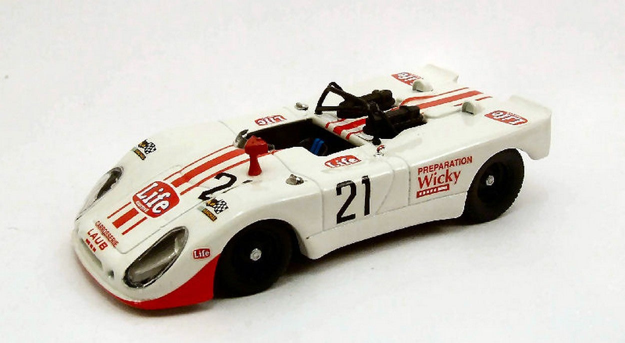 MODELLINO IN SCALA COMPATIBILE CON PORSCHE 908 FLUNDER N.21 10th 1000 KM MONZA 1971 BRAMBILLA-MATI-WIKI1:43 BEST MODEL BT9418