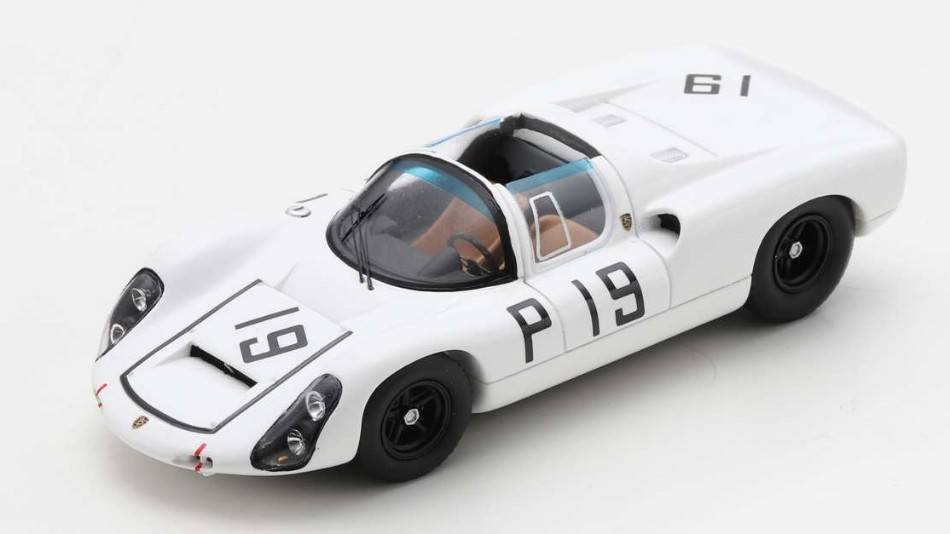 MODELLINO IN SCALA COMPATIBILE CON PORSCHE 910 N.19 2nd 1000 KM NURBURGRING 1967 P.HAWKINS-G.KOCH 1:43 SPARK MODEL SG819