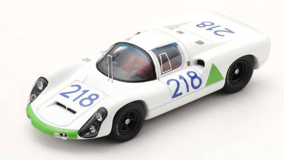 MODELLINO IN SCALA COMPATIBILE CON PORSCHE 910 N.218 6th TARGA FLORIO 1967 J.SIFFERT-H.HERMANN 1:43 SPARK MODEL S9239