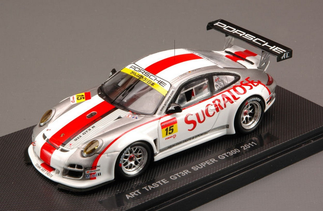 SCALE MODEL COMPATIBLE WITH PORSCHE 911 997 GT3 R N.15 SUPER GT300 2011 SHIMIZU-BERGMEISTER 1:43 EBBRO EB44676