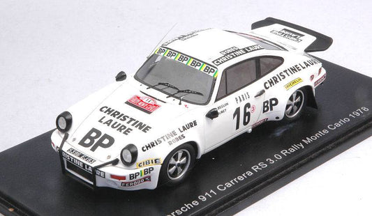 MODELLINO IN SCALA COMPATIBILE CON PORSCHE 911 CARRERA N.16 MONTE CARLO 1978 B.BEGUIN-W.HURET 1:43 SPARK MODEL S6640