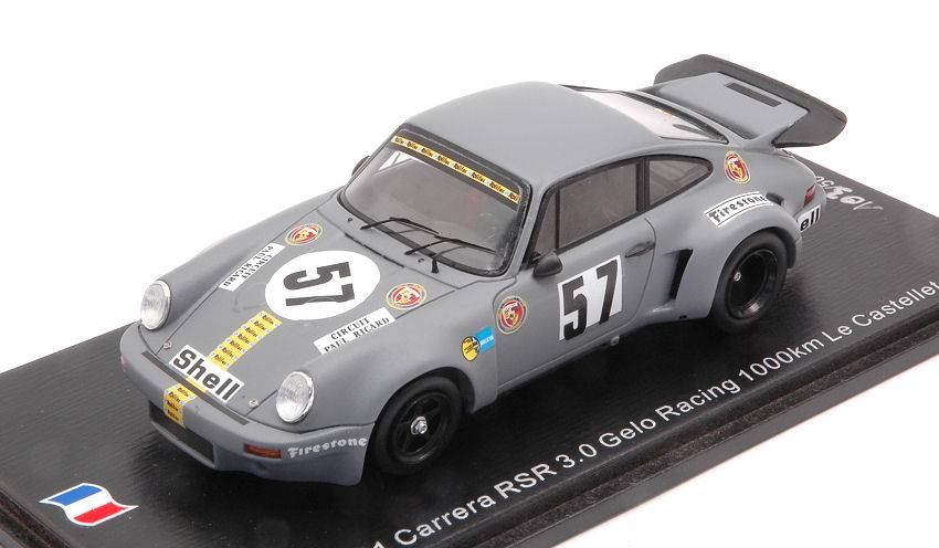 SCALE MODEL COMPATIBLE WITH PORSCHE 911 CARRERA RSR 3.0 N.57 1000 KM LE CASTELLET 1974 STOMMELEN 1:43 SPARK MODEL SF192