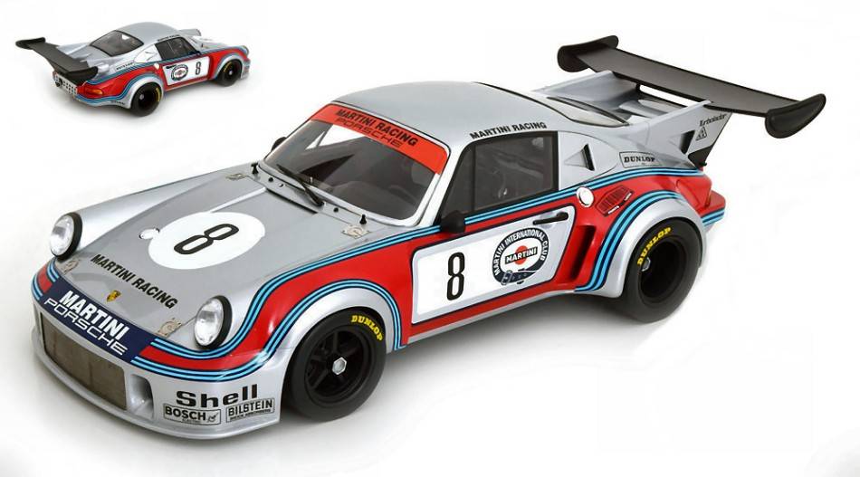 MODELLINO IN SCALA COMPATIBILE CON PORSCHE 911 CARRERA RSR N.8 750 KM NURBURGRING 1974 VAN LENNEP-MULLER 1:12 CMR12027