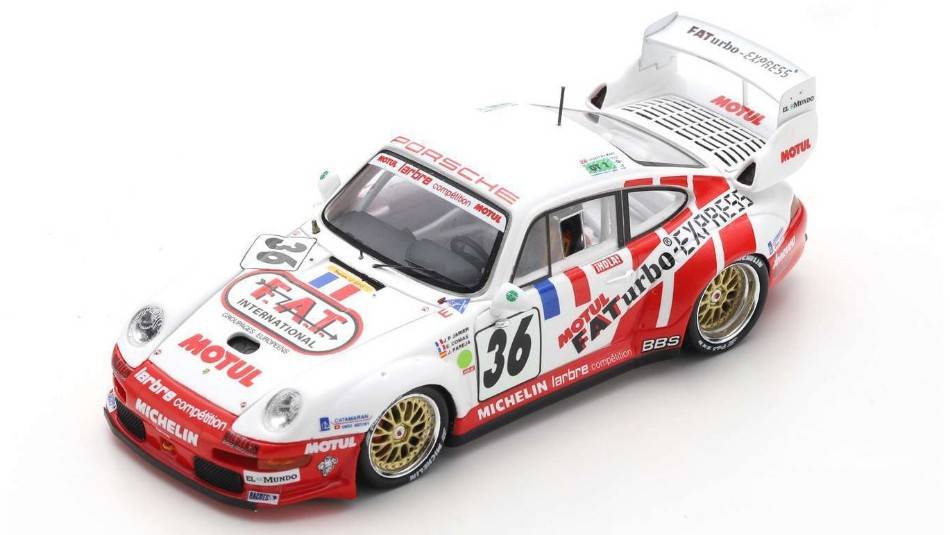 MODELLINO IN SCALA COMPATIBILE CON PORSCHE 911 GT2 N.36 LM 1995 PAREJA-JARIER-COMAS 1:43 SPARK MODEL S4445