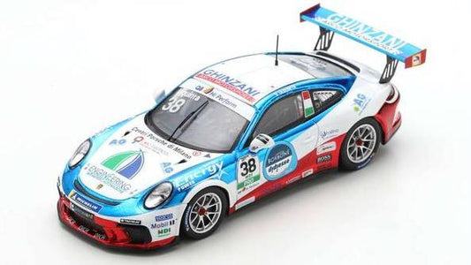 MODELLINO IN SCALA COMPATIBILE CON PORSCHE 911 GT3 CUP N.38 CARRERA CUP ITALIA 2020 SIMONE IAQUINTA 1:43 SPARK MODEL SI015