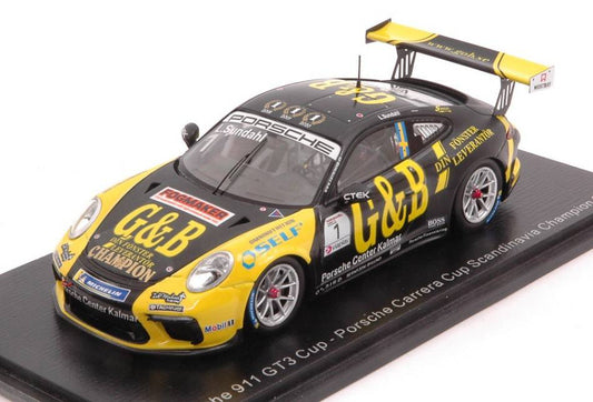 MODELLINO IN SCALA COMPATIBILE CON PORSCHE 911 GT3 N.1 CARRERA CUP CHAMPION 2020 LUKAS SUNDAHL 1:43 SPARK MODEL S8498