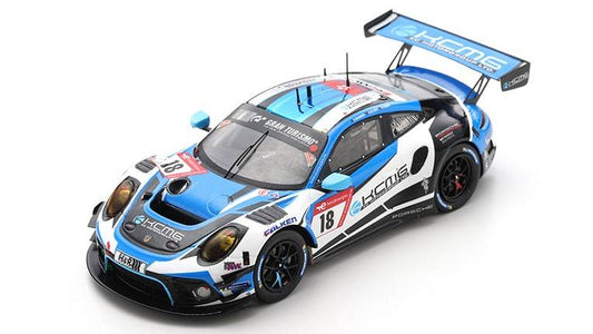 MODELLINO IN SCALA COMPATIBILE CON PORSCHE 911 GT3 N.18 24 H NURBURGRING 2022 OLSEN-BAMBER-TANDY 1:43 SPARK MODEL SG860