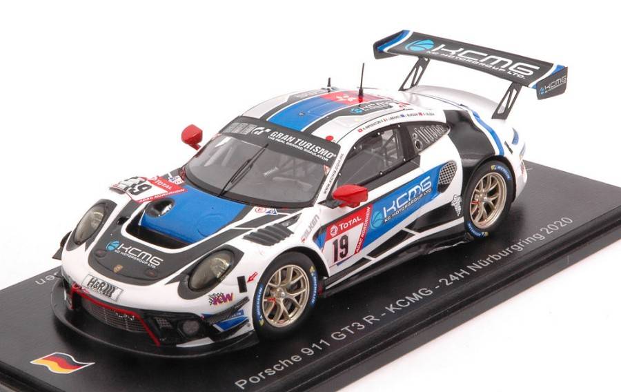 SCALE MODEL COMPATIBLE WITH PORSCHE 911 GT3 N.19 24 H NURBURGRING 2020 LIBERATI-BURDON-OLSEN-IMPERAT SPARK MODEL SG708