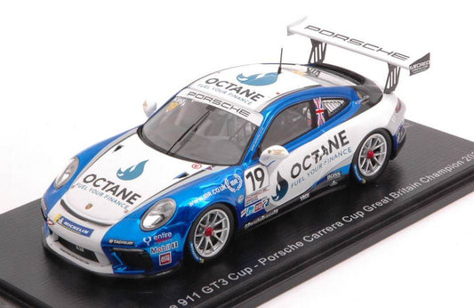 MODELLINO IN SCALA COMPATIBILE CON PORSCHE 911 GT3 N.19 CARRERA CUP GREAT BRITAIN 2020 HARRY KING 1:43 SPARK MODEL UK011