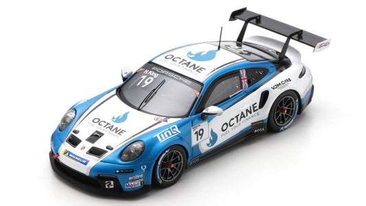 MODELE REDUIT COMPATIBLE AVEC PORSCHE 911 GT3 N.19 PORSCHE CARRERA CUP BENELUX CHAMP.2022 H.KING 1:43 SPARK MODEL S5234