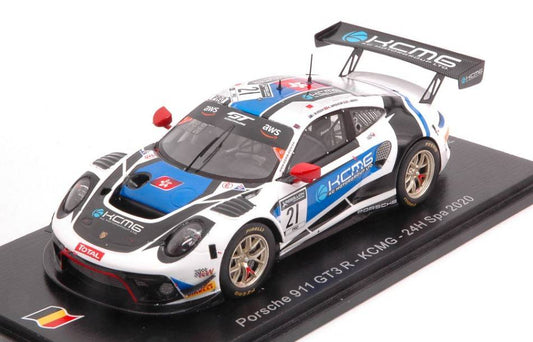 MODELLINO IN SCALA COMPATIBILE CON PORSCHE 911 GT3 N.21 24 H SPA 2020 BURDON-IMPERATORI-LIBERATI 1:43 SPARK MODEL SB401