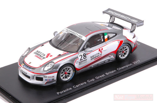 SCALE MODEL COMPATIBLE WITH PORSCHE 911 GT3 N.28 CUP GREAT BRITAIN 2017 CHAMPION C.EASTWOOD 1:43 SPARK MODEL UK003