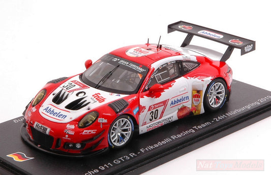 MODÈLE RÉDUIT COMPATIBLE AVEC PORSCHE 911 GT3 N.30 24 H NURB.2019 MULLER-RENAUER-PREINING-ABB.1:43 SPARK MODEL SG548