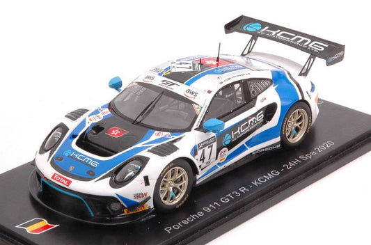 MODELLINO IN SCALA COMPATIBILE CON PORSCHE 911 GT3 N.47 24 H SPA 2020 LIETZ-CHRISTENSEN-ESTRE 1:43 SPARK MODEL SB379