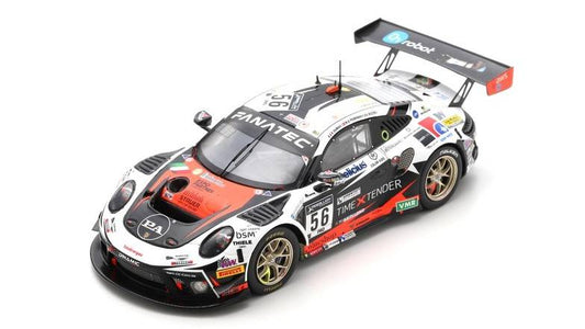 MODELE REDUIT COMPATIBLE AVEC PORSCHE 911 GT3 N.56 24 H SPA 2021 DUMAS-RIZZOLI-PEDERSEN 1:43 SPARK MODEL SB475