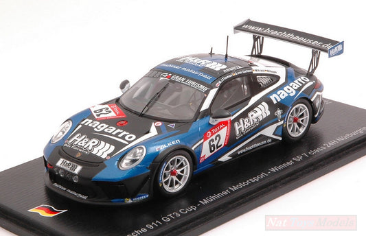 MODÈLE RÉDUIT COMPATIBLE AVEC PORSCHE 911 GT3 N.62 WINNER SP 7 CLASSE 24 H NURBURGR.2019 THOMAS-GARTZ.K SPARK MODEL SG531