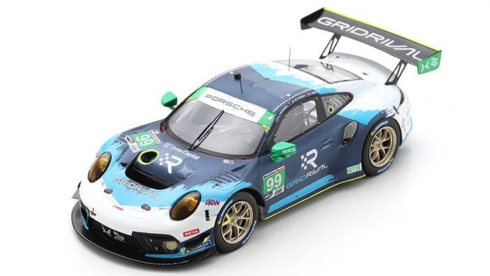 MODELE REDUIT COMPATIBLE AVEC PORSCHE 911 GT3 N.99 12 H SEBRING 2021 FERRIOL-BAMBER-ESTEP 1:43 SPARK MODEL US296