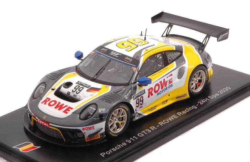 MODELLINO IN SCALA COMPATIBILE CON PORSCHE 911 GT3 N.99 24 H SPA 2020 BACHLER-WERNER-ANDLAUER 1:43 SPARK MODEL SB392