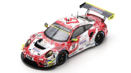 MODELLINO IN SCALA COMPATIBILE CON PORSCHE 911 GT3 R N.31 24 H NURBURGRING 2021 PILET-MARTIN-OLSEN-MAKOWIEC SPARK MODEL SG782