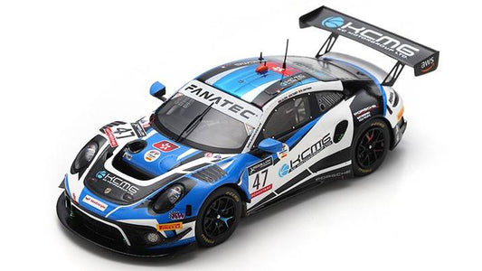 MODELLINO IN SCALA COMPATIBILE CON PORSCHE 911 GT3 R N.47 7th 24 H SPA 2022 OLSEN-TANDY-VANTHOOR 1:43 SPARK MODEL SB502