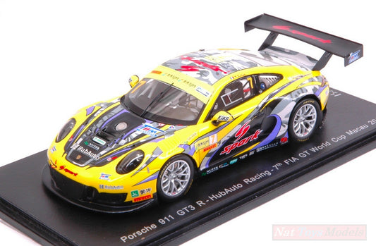 SCALE MODEL COMPATIBLE WITH PORSCHE 911 GT3R (991) N.7 FIA GT WORLD CUP MACAU 2017 R.DUMAS 1:43 SPARK MODEL SA138