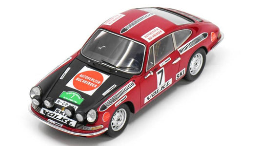 SCALE MODEL COMPATIBLE WITH PORSCHE 911 N.7 BAVARIA RALLY 1970 W.ROHRL-H.MARECEK 1:43 SPARK MODEL SG834