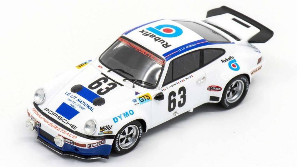 MODELLINO IN SCALA COMPATIBILE CON PORSCHE 911 RS 3.0 N.63 14th LM 1974 J-C.LAGNIEZ-G.MEO 1:43 SPARK MODEL S9794