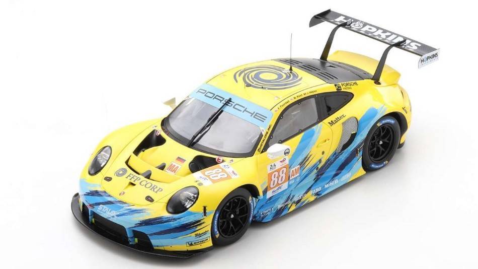 MODELLINO IN SCALA COMPATIBILE CON PORSCHE 911 RSR-19 N.88 LM 2022 F.POORDAD-M.ROOT-J.HEYLEN 1:43 SPARK MODEL S8653