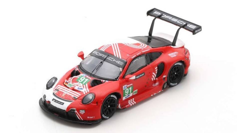 MODELLINO IN SCALA COMPATIBILE CON PORSCHE 911 RSR-19 N.91 1st HYPERPOLE LMGTE PRO LM 2020 BRUNI-LIETZ-MAKO SPARK MODEL 87S158