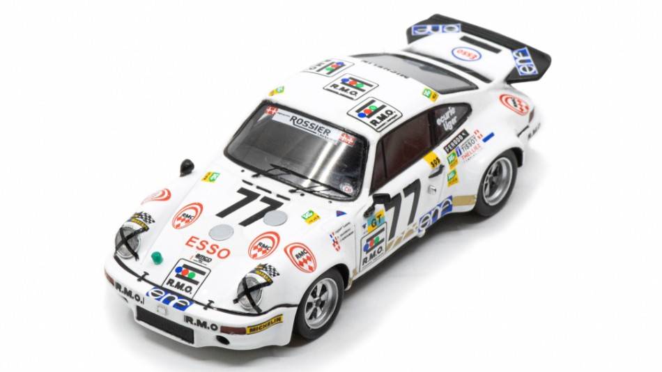 MODELLINO IN SCALA COMPATIBILE CON PORSCHE 911 RSR 3.0 N.77 17th LM 1975 SABINE-DAGOREAU-AESCHLIMANN 1:43 SPARK MODEL S9808