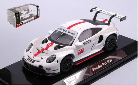 MODELLINO IN SCALA COMPATIBILE CON PORSCHE 911 RSR GT N.911 1:43 BURAGO BU38302