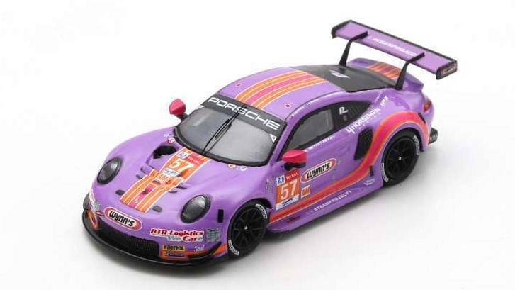 MODELLINO IN SCALA COMPATIBILE CON PORSCHE 911 RSR N.57 LM 2020 BLEEKEMOLEN-FRAGA-KEATING 1:87 SPARK MODEL 87S161