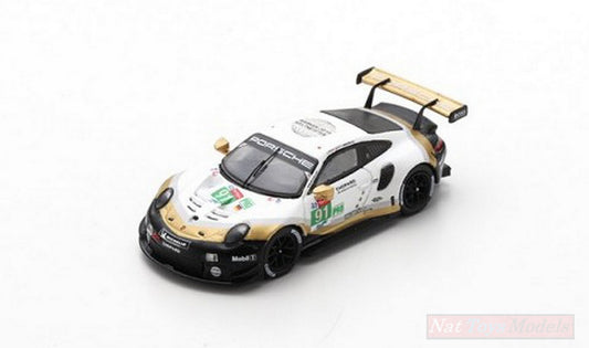 MODELE REDUIT COMPATIBLE AVEC PORSCHE 911 RSR N.91 2ème LMGTE PRO LM 2019 LIETZ-BRUNI-MAKOWIECKI 1:87 SPARK MODEL S87150