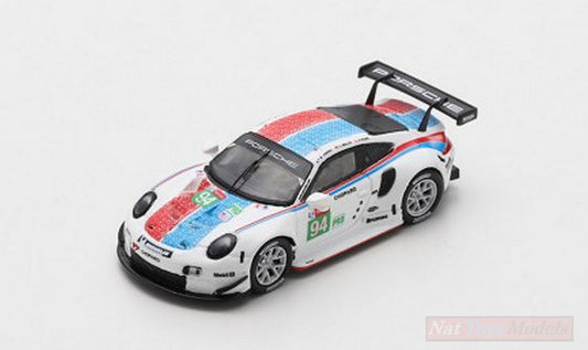 MODELE REDUIT COMPATIBLE AVEC PORSCHE 911 RSR N.93 3ème LMGTE PRO LM 2019 PILET-BAMBER-TANDY 1:87 SPARK MODEL S87152