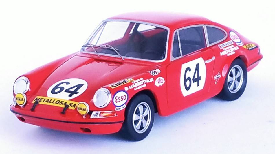 MODELE REDUIT COMPATIBLE AVEC PORSCHE 911 S LE MANS 1970 SAFE-GREUB 1:43 TROFEU TFDSN150