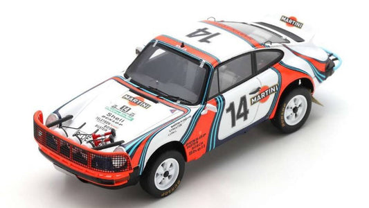 SCALE MODEL COMPATIBLE WITH PORSCHE 911 SC 3.0 N.14 2nd SAFARI RALLY 1978 V.PRESTON JR.-J.LYALL 1:43 SPARK MODEL S4019