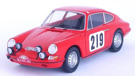 SCALE MODEL COMPATIBLE WITH PORSCHE 911T RALLY MONTE CARLO 1968 WALDEGAARD/HELMER 1:43 TROFEU TFDSN139