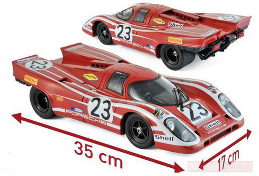 MODELLINO IN SCALA COMPATIBILE CON PORSCHE 917 K N.23 WINNER LM 1970 H.HERRMANN-R.ATTWOOD 1:12 NOREV NV127501