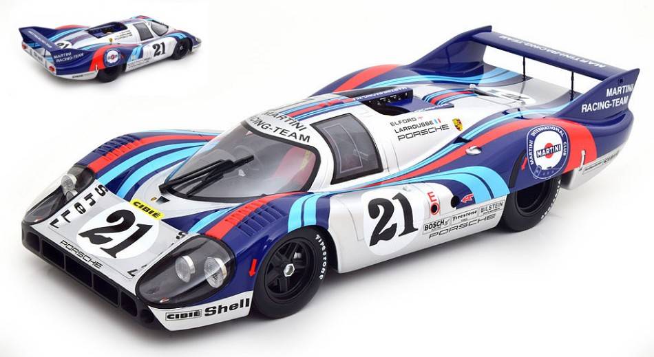 MODELLINO IN SCALA COMPATIBILE CON PORSCHE 917 LH N.21 LM 1971 ELFORD-LAROUSSE 1:12 CMR CLASSIC MODEL REPLICARS CMR12013