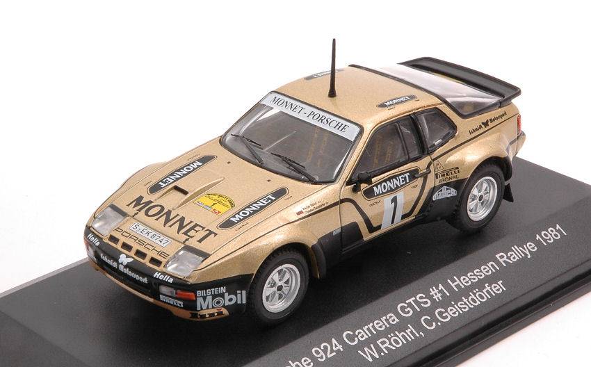 MODELLINO IN SCALA COMPATIBILE CON PORSCHE 924 CARRERA GTS N.1 HESSEN RALLY 1981 ROHRL-GEISTDORFER 1:43 CMR WRC015