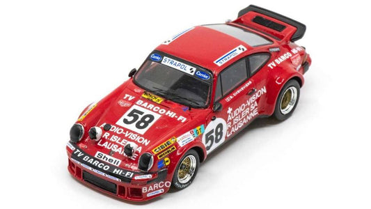 MODELLINO IN SCALA COMPATIBILE CON PORSCHE 934 N.58 LM 1976 ZBINDEN-CHENEVIERE-BUHRER 1:43 SPARK MODEL S9823