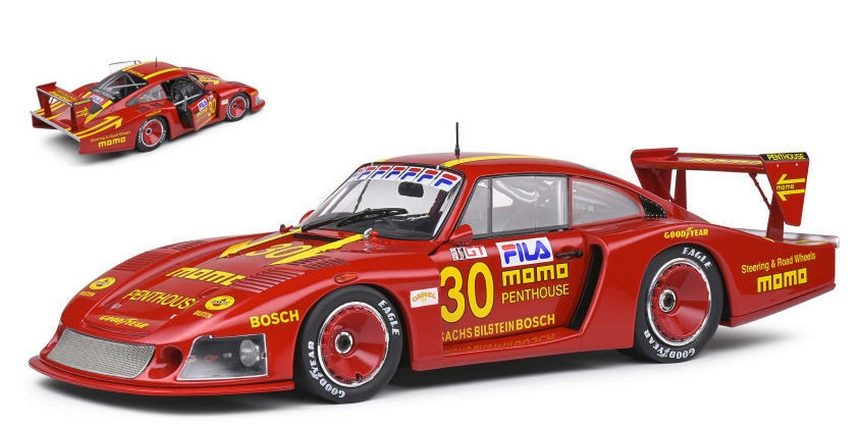 MODELLINO IN SCALA COMPATIBILE CON PORSCHE 935 MOBYDICK N.30 DRM NORISRING 1981 MORETTI 1:18 SOLIDO SL1805403