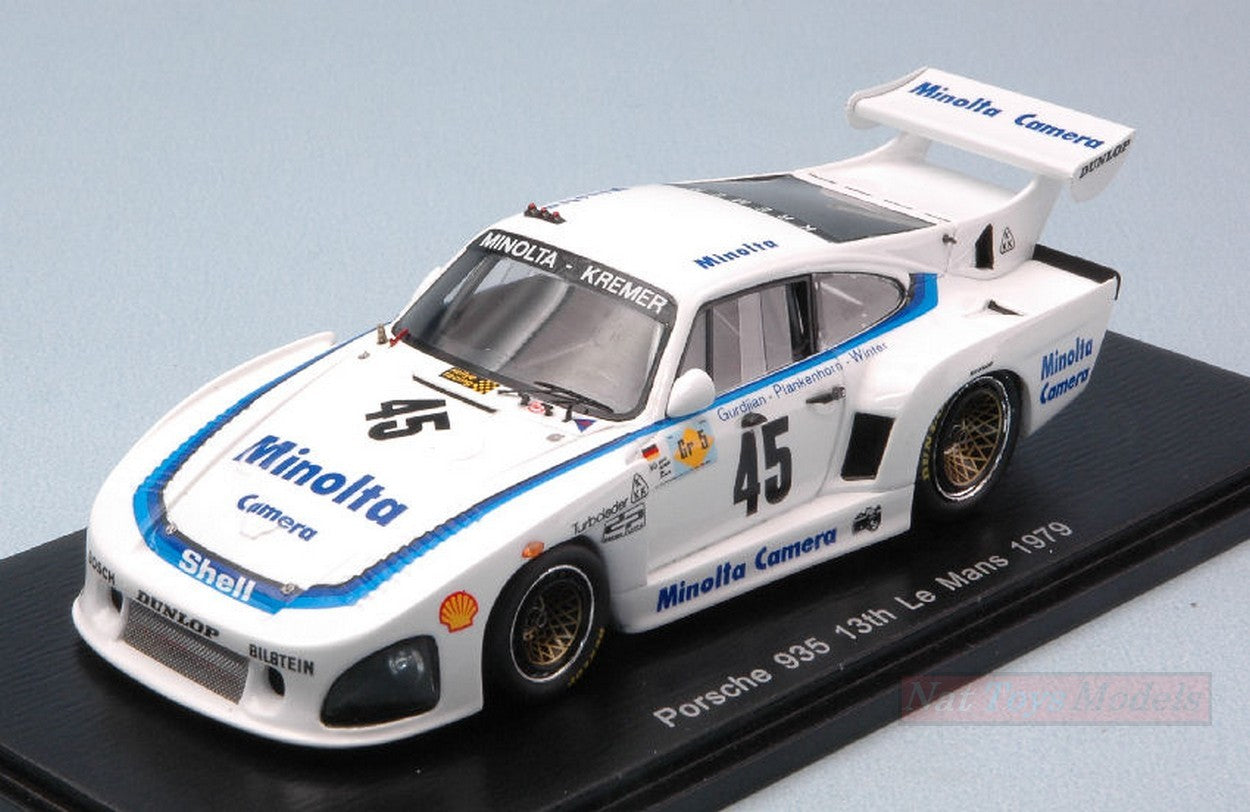 MODELLINO IN SCALA COMPATIBILE CON PORSCHE 935 N.45 13th LM 1979 A.PLANKENHORN-P.GURDJIAN-J.WINTER 1:43 SPARK MODEL S5092