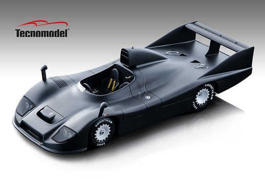 MODELLINO IN SCALA COMPATIBILE CON PORSCHE 936 1977 TEST VERSION MATT BLACK 1:18 TECNOMODEL TMD18148D