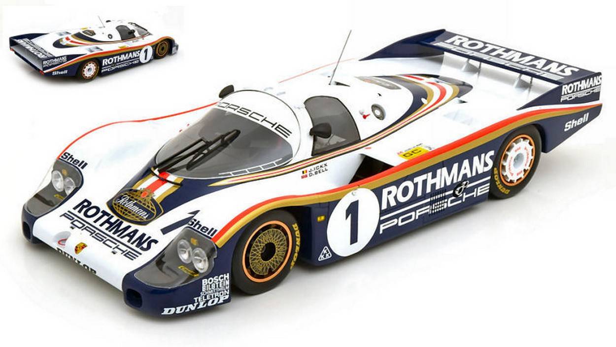 MODELLINO IN SCALA COMPATIBILE CON PORSCHE 956 LH N.1 WINNER LM 1982 ICKX-BELL 1:12 CMR CLASSIC MODEL REPLICARS CMR12019