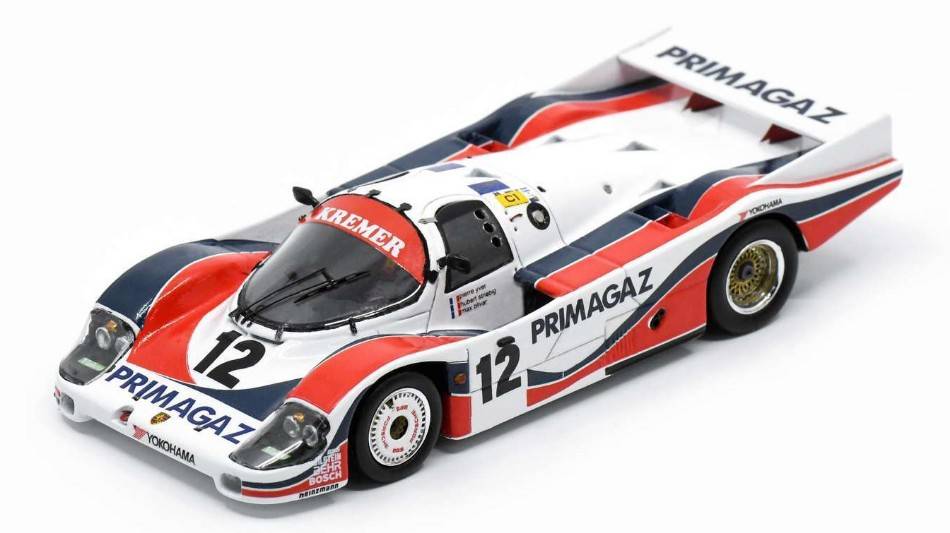 MODELLINO IN SCALA COMPATIBILE CON PORSCHE 956 N.12 LM 1986 P.YVER-H.STRIEBIG-M.COHEN OLIVAR 1:43 SPARK MODEL S9869