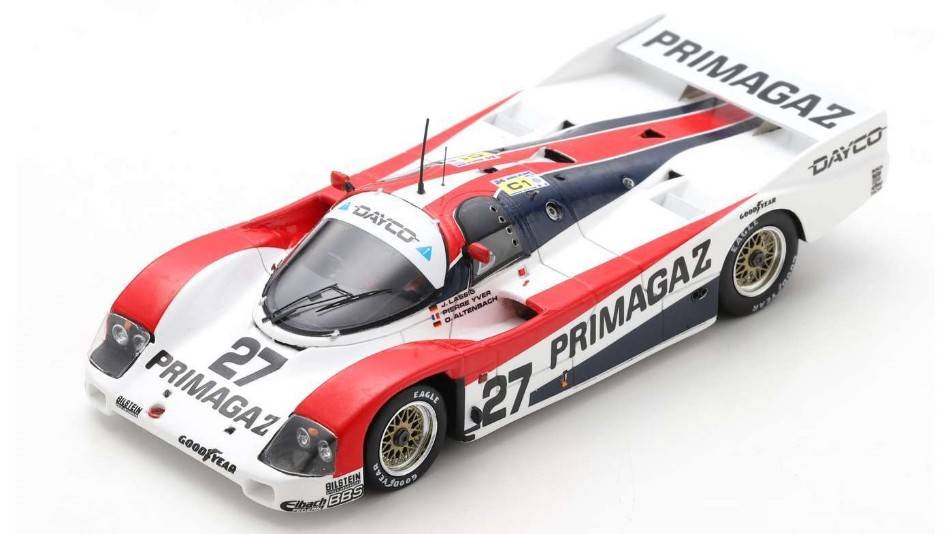 MODELLINO IN SCALA COMPATIBILE CON PORSCHE 962 C N.27 9th LM 1990 P.YVER-J.LASSIG-O.ALTENBACH 1:43 SPARK MODEL S9879