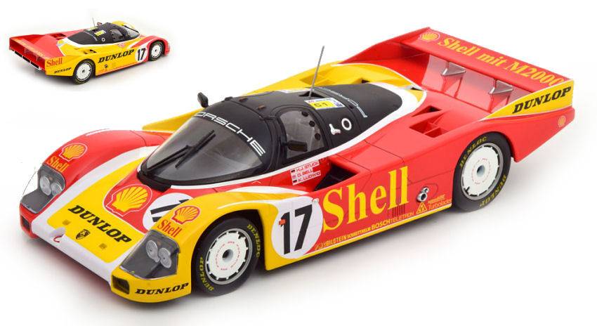 MODELLINO IN SCALA COMPATIBILE CON PORSCHE 962 C SHELL N.17 LM 1988 LUDWIG-STUCK-BELL 1:18 NOREV NV187413