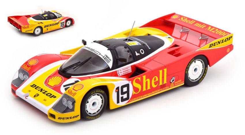 MODELLINO IN SCALA COMPATIBILE CON PORSCHE 962 C SHELL N.19 LM 1988 M.ANDRETTI-M.ANDRETTI-J.ANDRETTI 1:18 NOREV NV187415